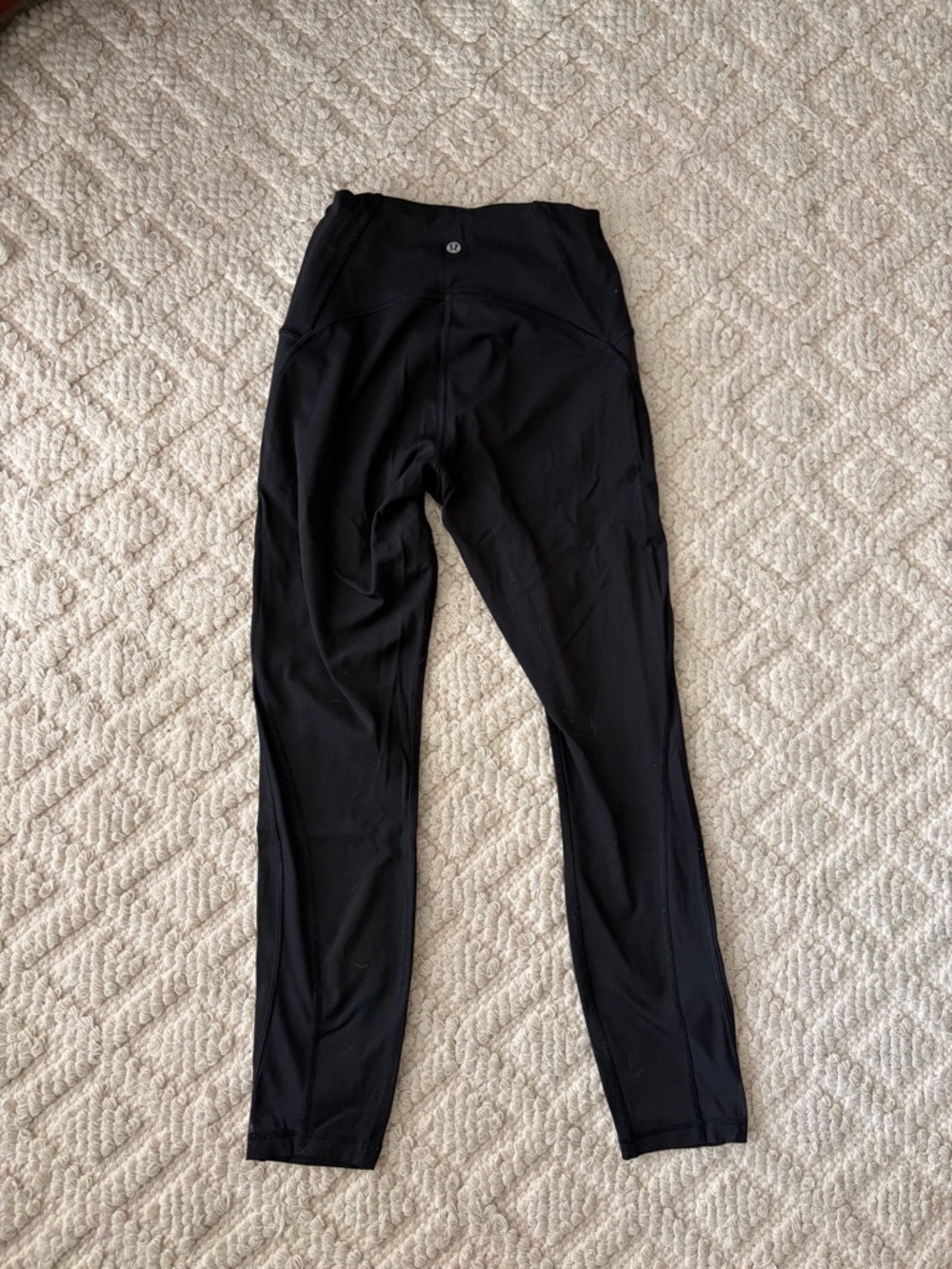Women’s Black Lululemon Wunder Train Mesh Panel Leggings - Picture 2 of 6